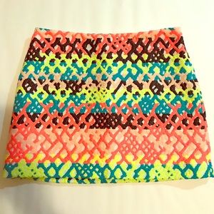 Milly Neon Mini Skirt